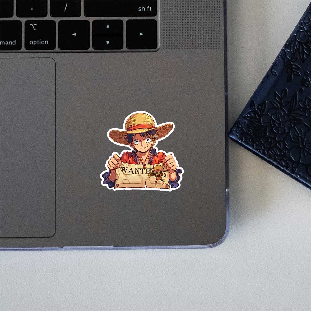 Monkey D Luffy Wanted Poster Sticker