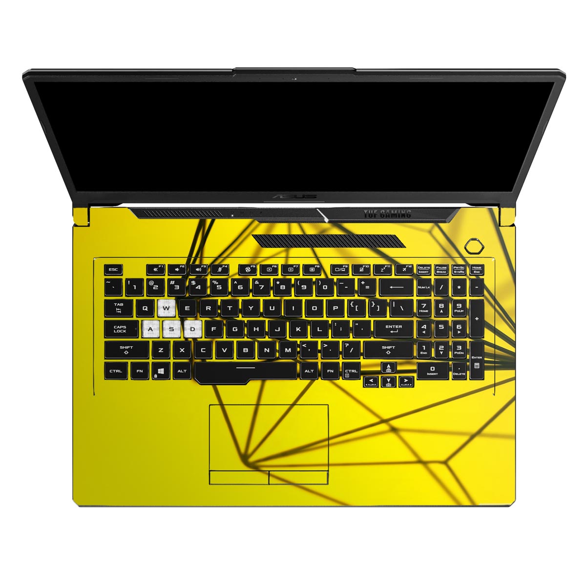 Yellow Hexa Grid - Laptop Skins