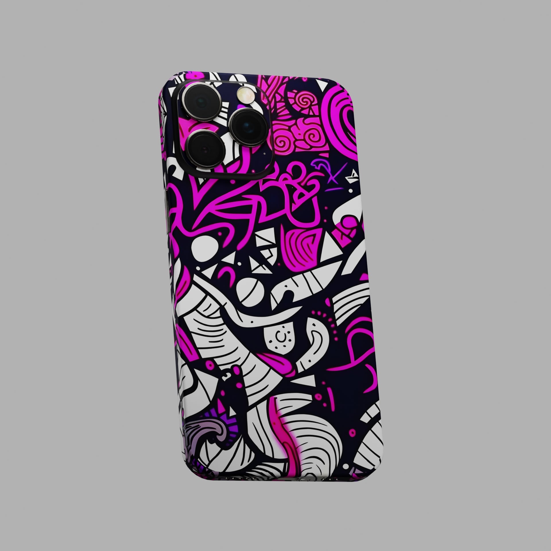 Neon Noir Graffiti Mobile Skins & Wraps