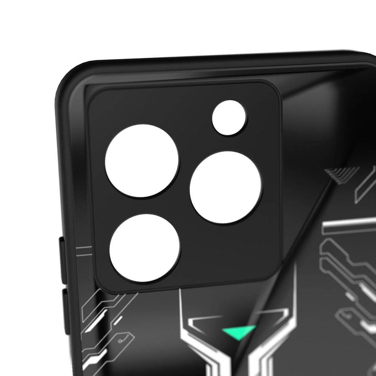 Yo Yonic printed metal phone case - camera close-up
