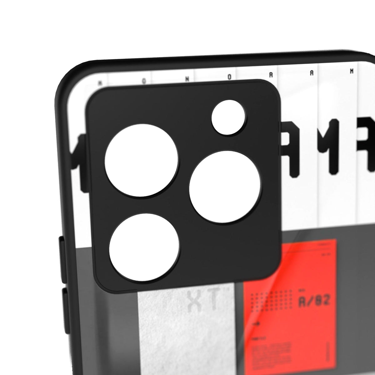 Boarding Passion printed metal phone case - camera close-up