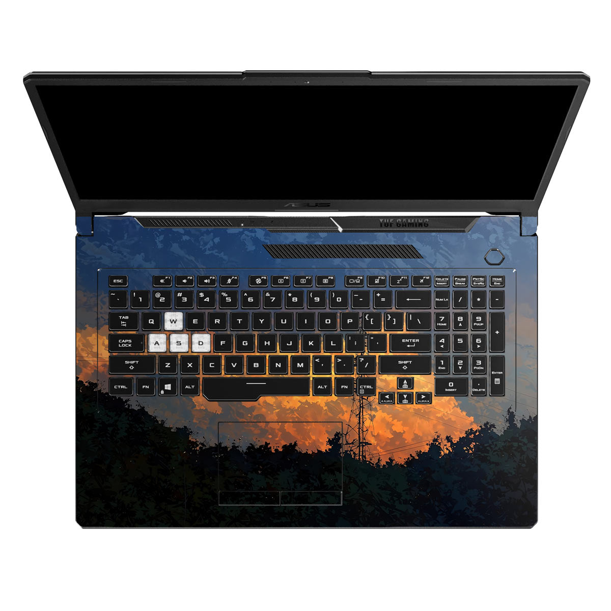 Skyline Silhouette - Laptop Skins & Wraps