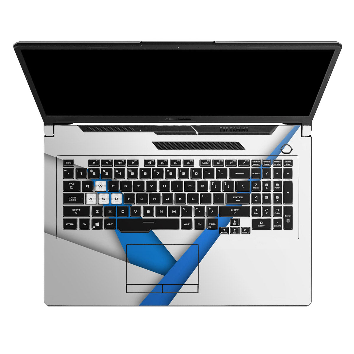 Blue Slash - Laptop Skins