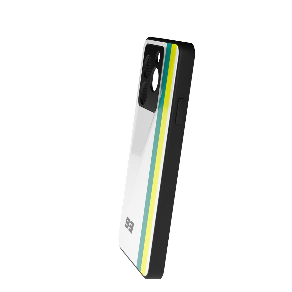 93 printed metal phone case - side view
