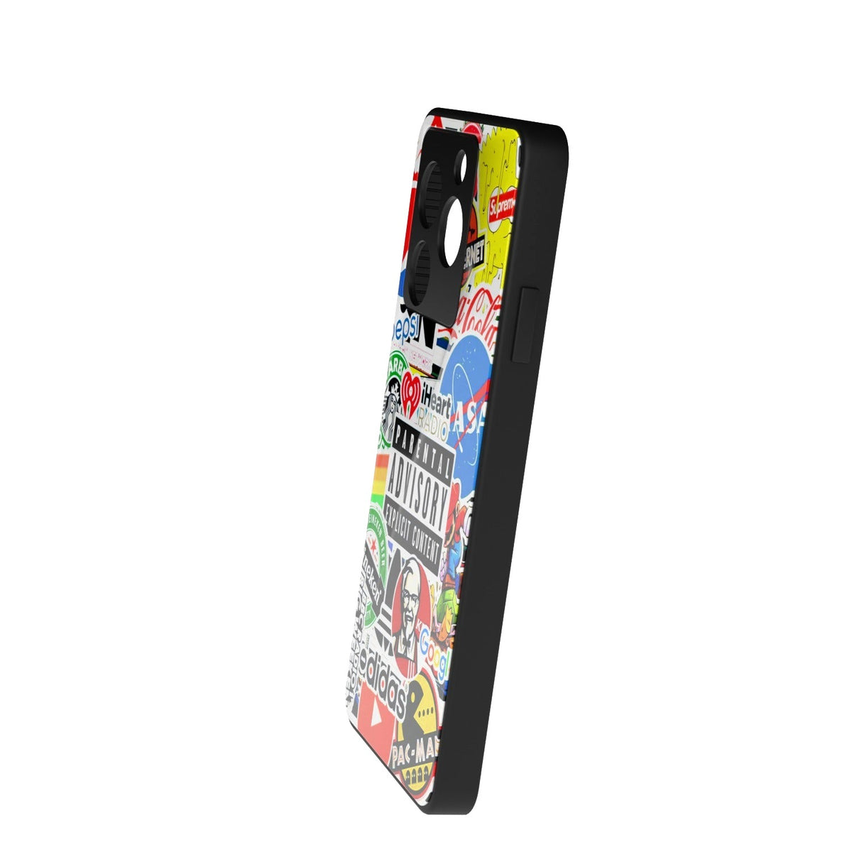 Boldbadge printed metal phone case - side view