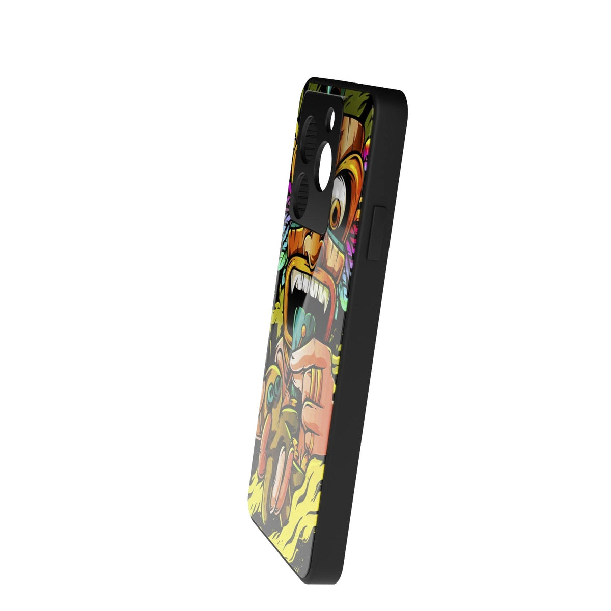 Mayavi printed metal phone case - side view