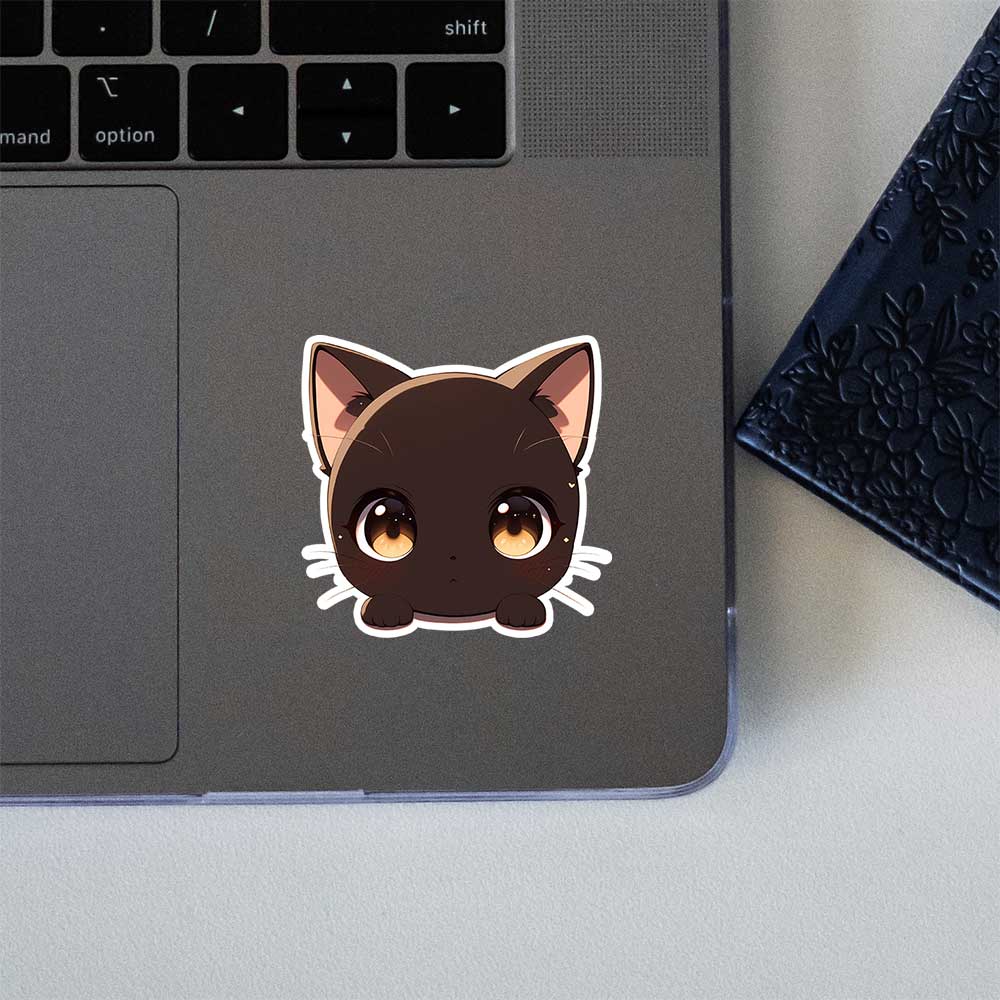 Cute Black Cat Sticker