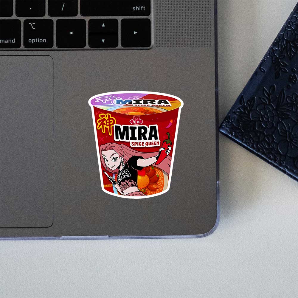 Mira Spice Queen Ramen Cup K Pop Demon Hunters Sticker