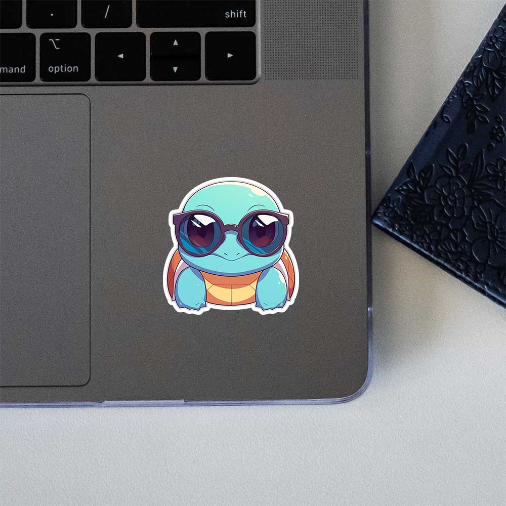 Squirtle Sunglasses Cool Sticker