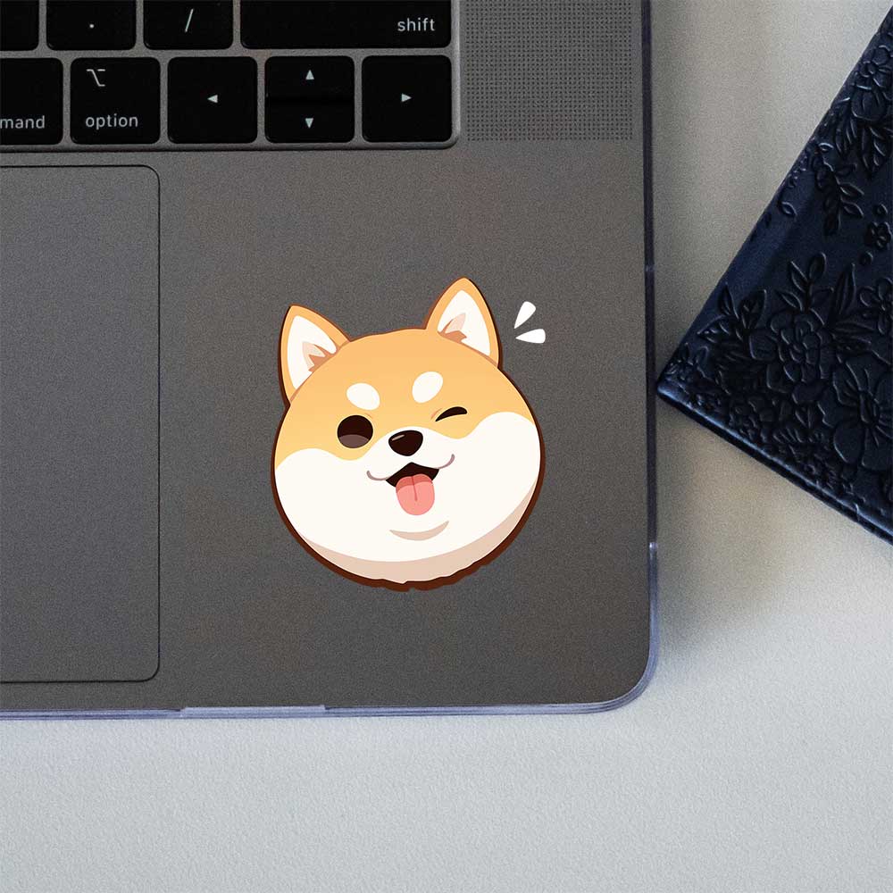 Shiba Inu Winking Doge Sticker