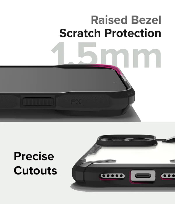 iPhone 15 Pro Back Cover Case | Fusion X- Black