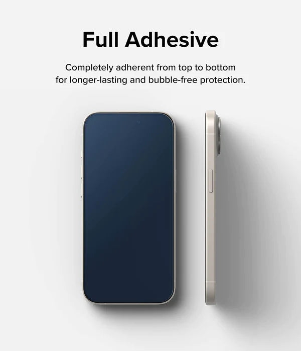 iPhone 15 Plus Tempered Glass Screen Protector Guard | Full Glass - 1 Pack