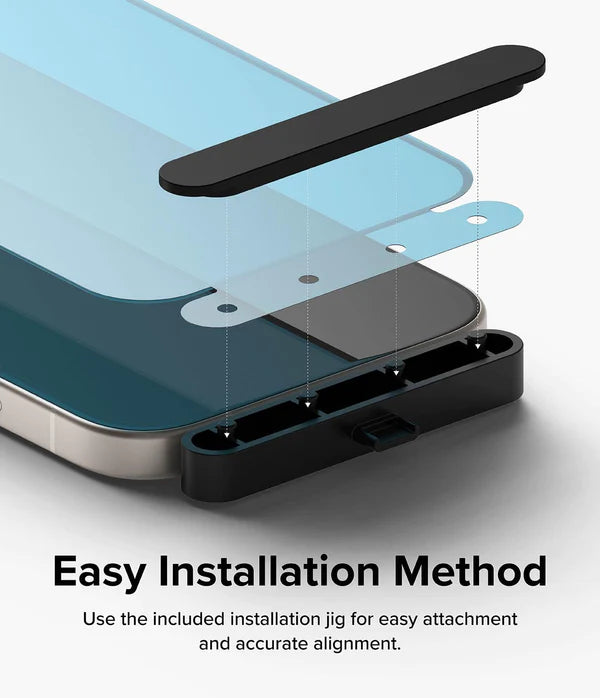 iPhone 15 Plus Tempered Glass Screen Protector Guard | Full Glass - 1 Pack