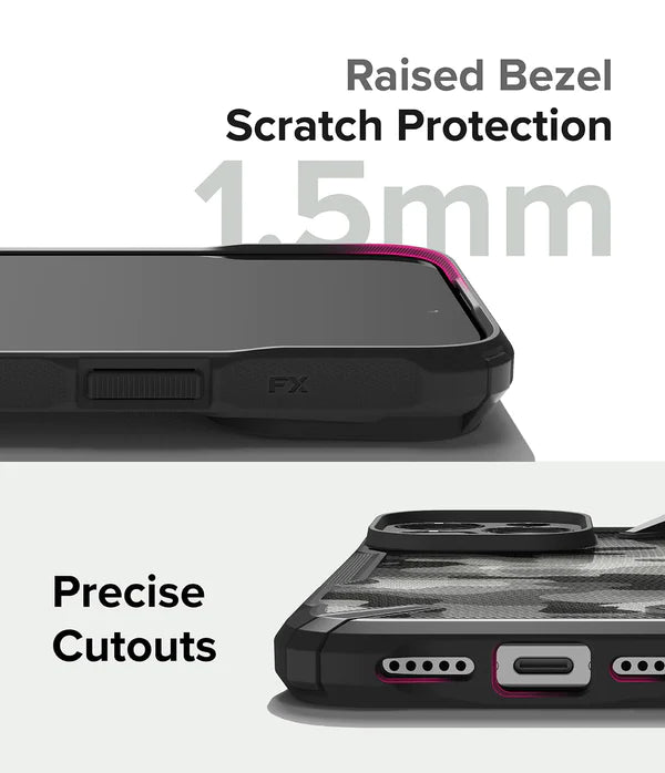 iPhone 15 Pro Back Cover Case | Fusion X- Camo Black
