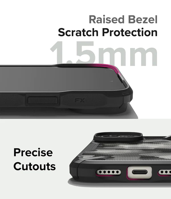iPhone 15 Plus Back Cover Case | Fusion X - Camo Black