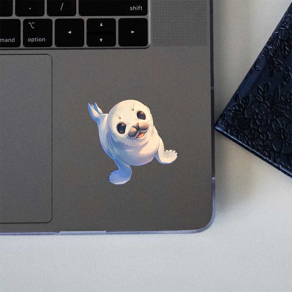 Cute Baby Seal Smiling Sticker