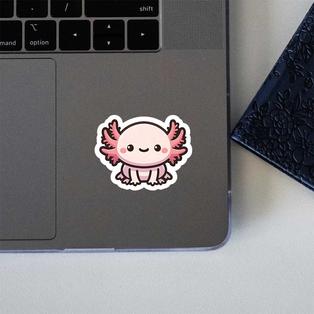 Cute Axolotl Kawaii Style Sticker
