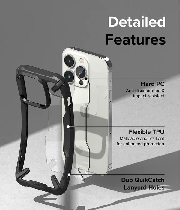 Apple iPhone 14 Pro Back Cover Case | Fusion X - Black