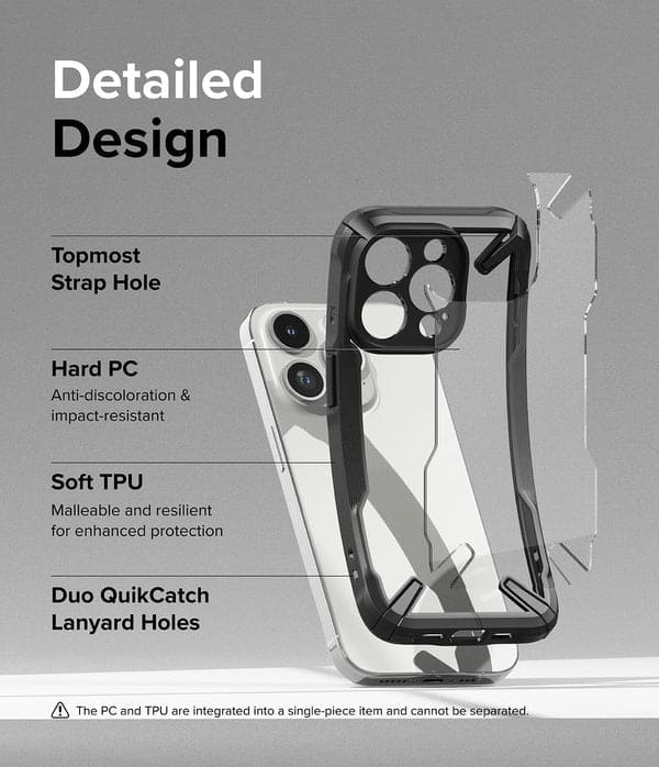 iPhone 15 Pro Back Cover Case | Fusion X- Black