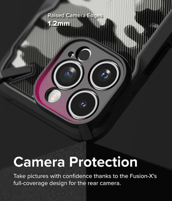 iPhone 15 Pro Back Cover Case | Fusion X- Camo Black