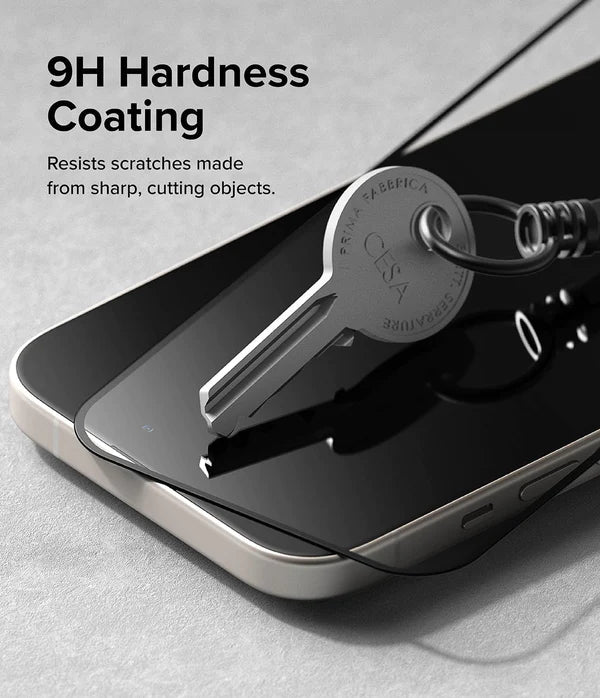 iPhone 15 Plus Tempered Glass Screen Protector Guard | Full Glass - 1 Pack