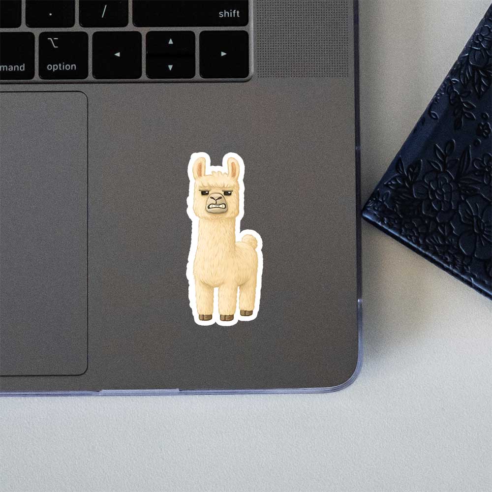 Angry Llama Minecraft Movie Sticker