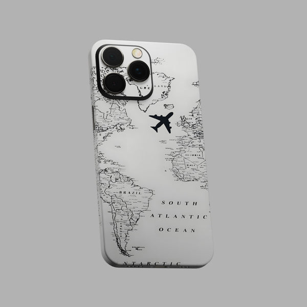 World Map Wanderlust Mobile Skins & Wraps