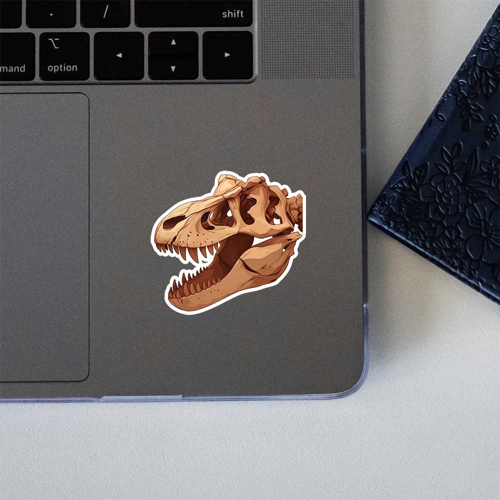 T Rex Dinosaur Skull Sticker