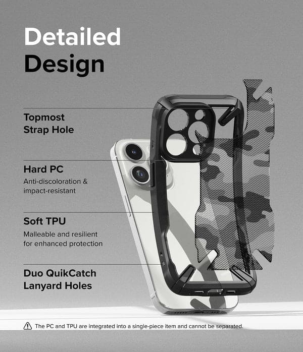 iPhone 15 Pro Back Cover Case | Fusion X- Camo Black