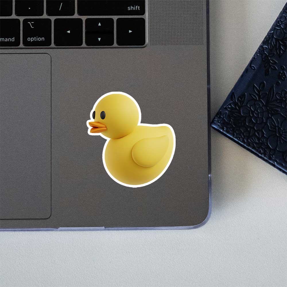 Cute Yellow Rubber Duck Sticker