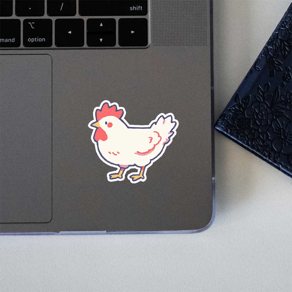 Cute Handdrawn Chicken Farm Animal Sticker