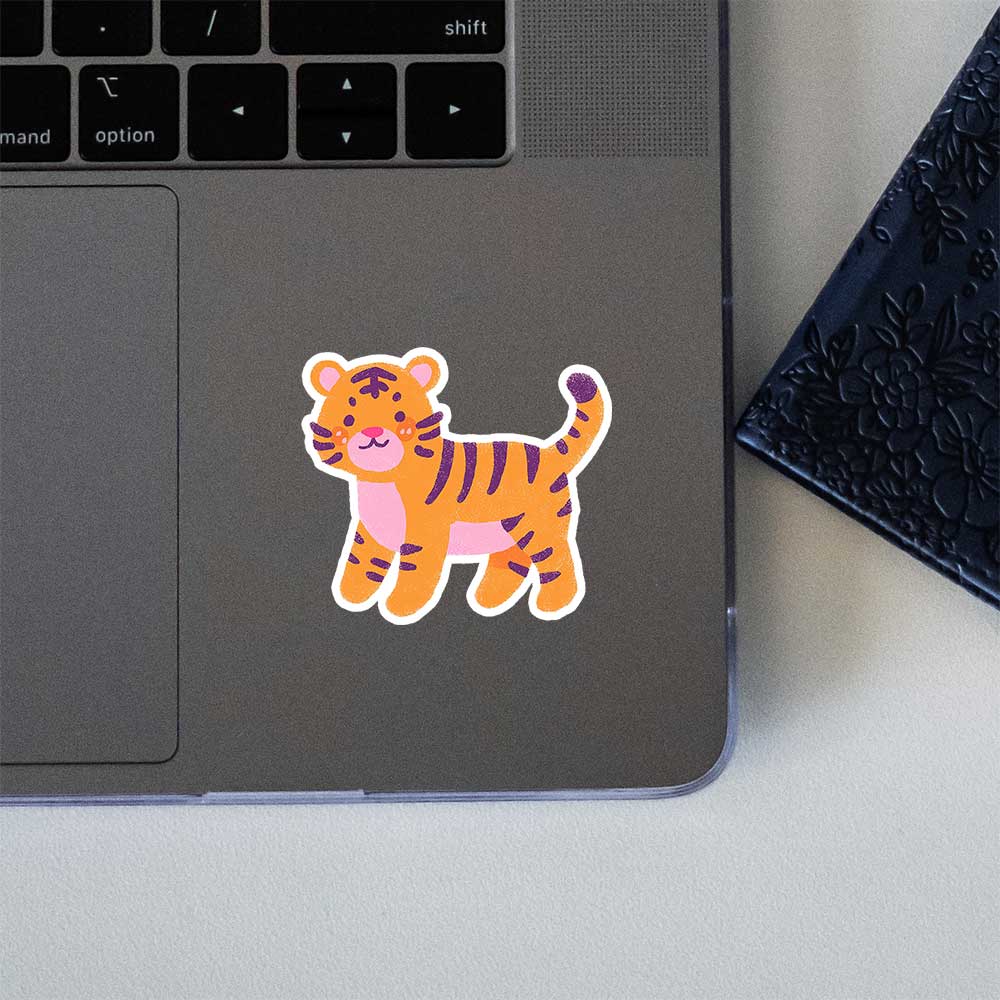 Chibi Tiger Cartoon Animal Sticker