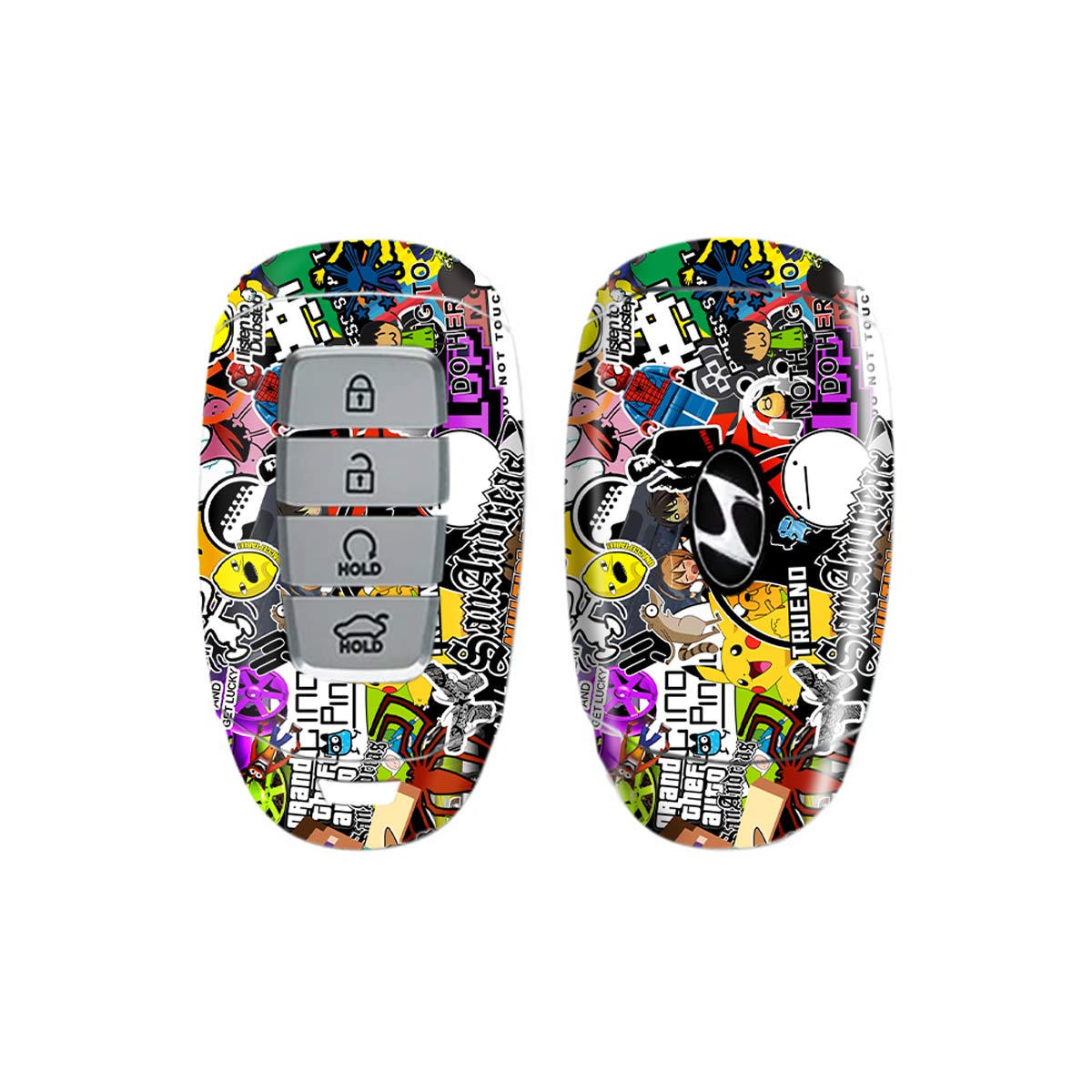 90s Doodle - Car Key Skins