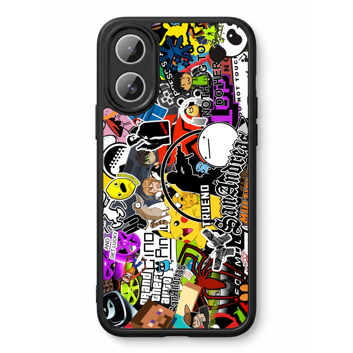 90s Doodle printed Doyers case, alternate view