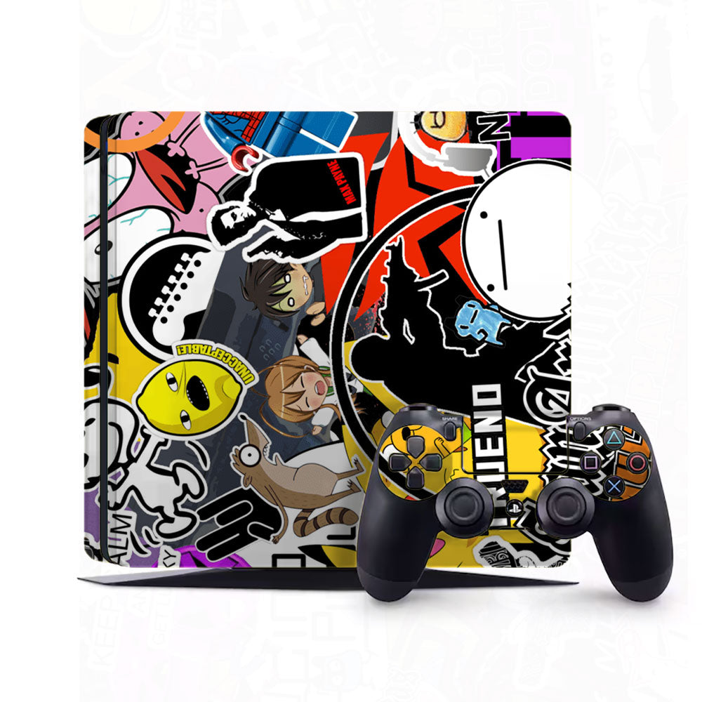 90s Doodle PlayStation 4 Slim Skins & Wraps
