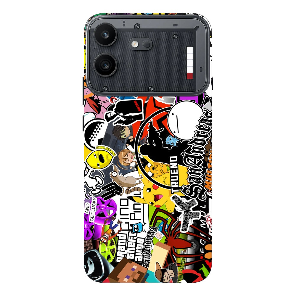 90s Doodle skin on Nothing Phone 4B by Decalz