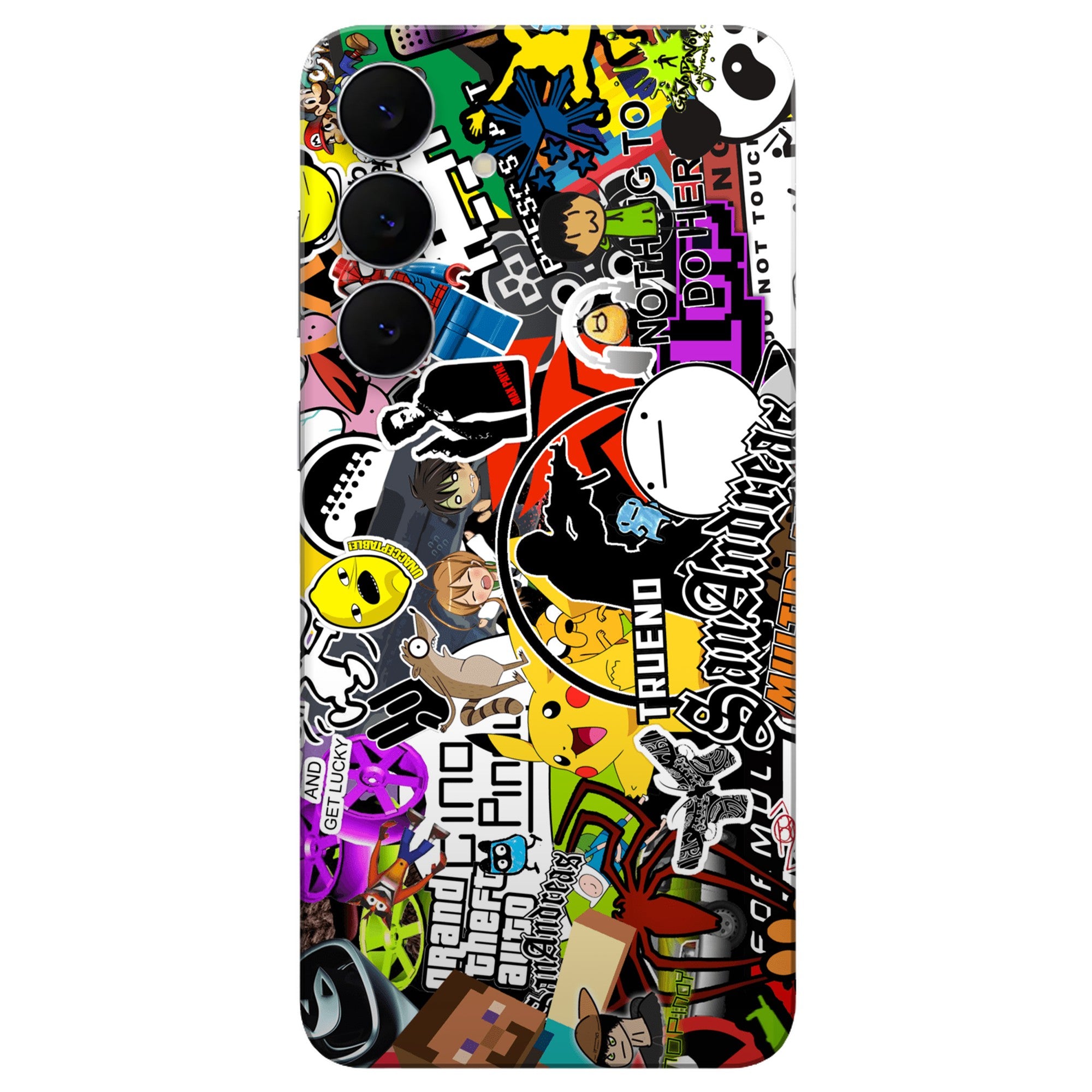 90s Doodle skin on Samsung Galaxy S24 Plus by Decalz skin on Samsung Galaxy S24 Plus by Decalz