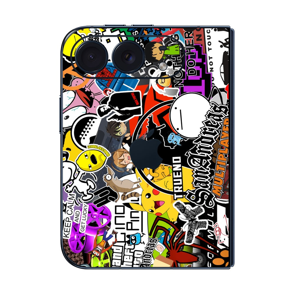 iPhone Duo 90s Doodle skin
