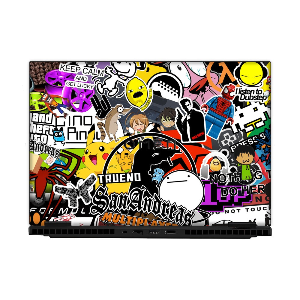 90s Doodle skin on Hp Omen Gaming 16-AM0241TX by Decalz
