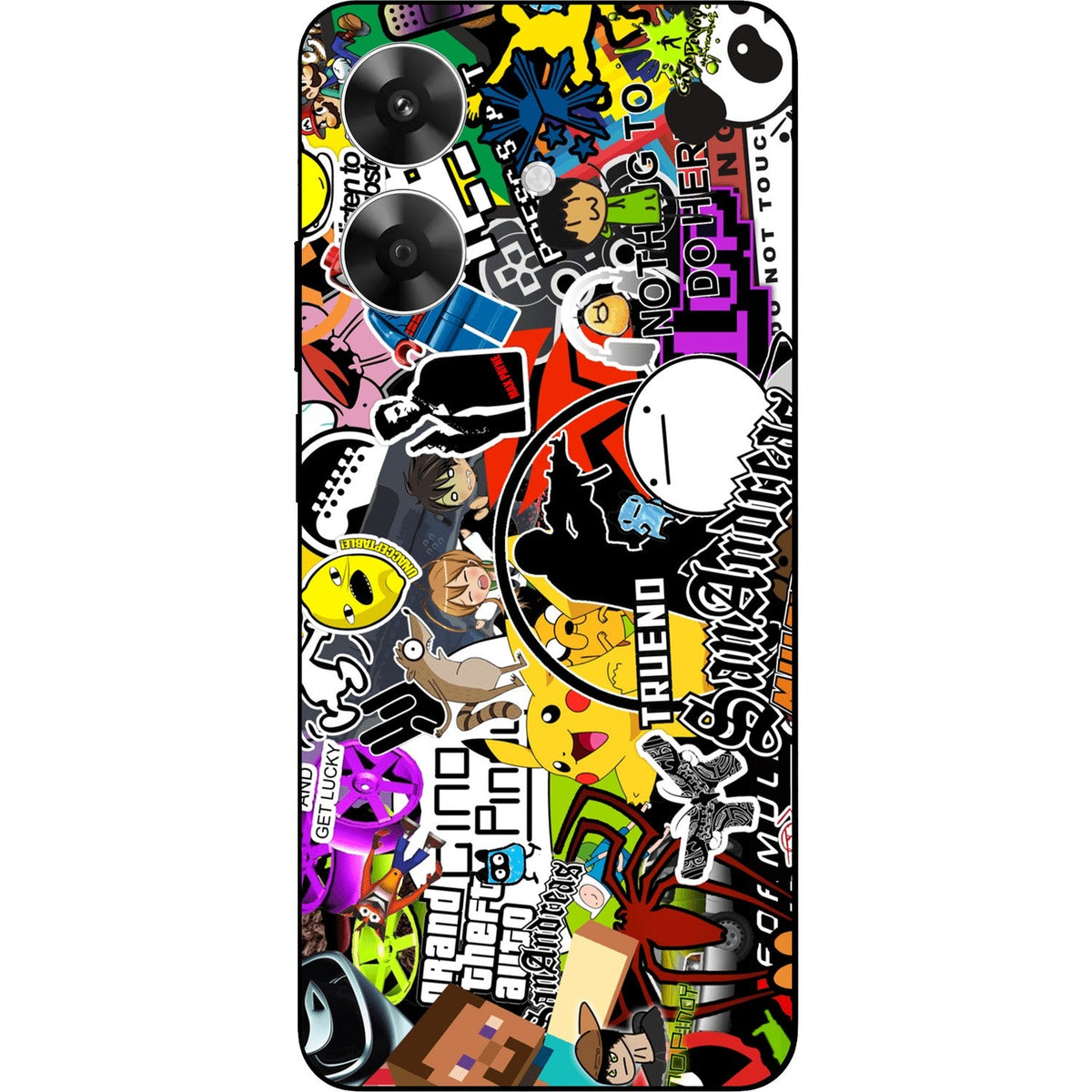 90s Doodle skin on Realme Narzo N61 by Decalz