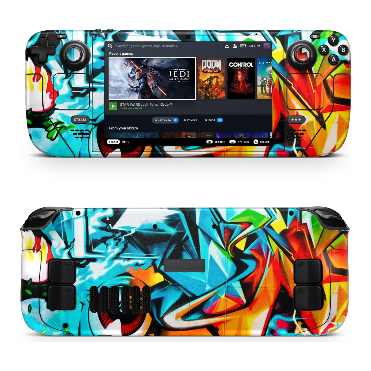 Abstract Vision Steam Deck skin by Decalz