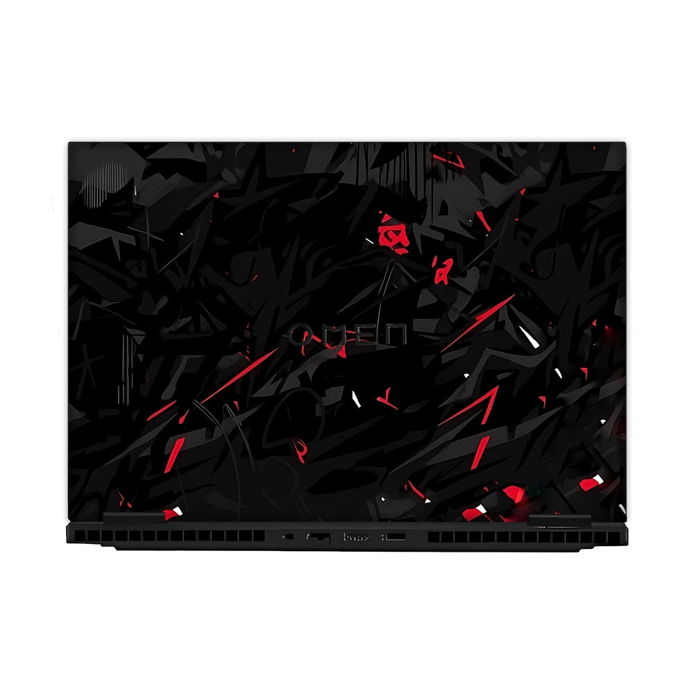 Abstract Crimson skin on Hp Omen Gaming 16-AM0241TX by Decalz