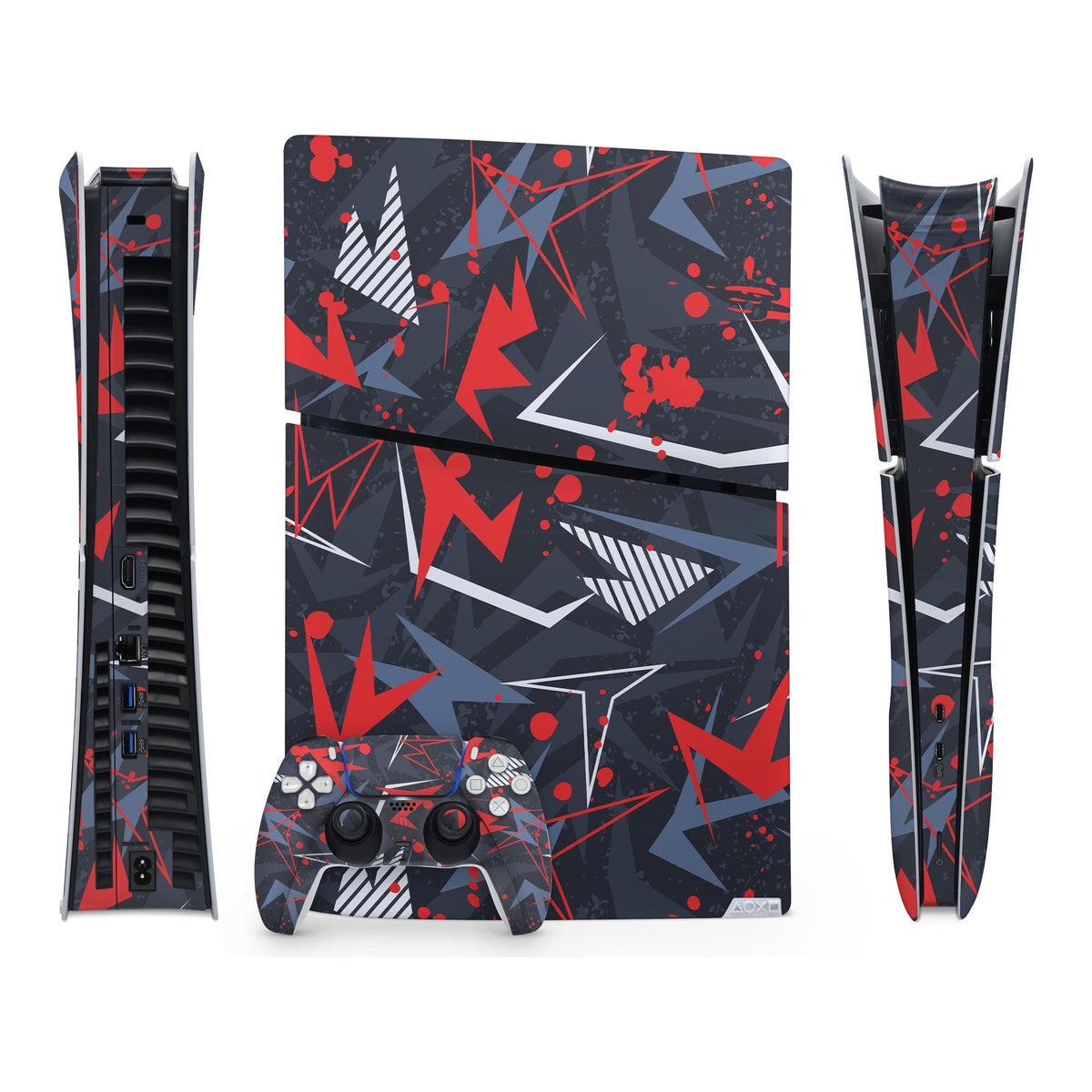 Abstraxx-R PlayStation 5 Slim Digital skin by Decalz