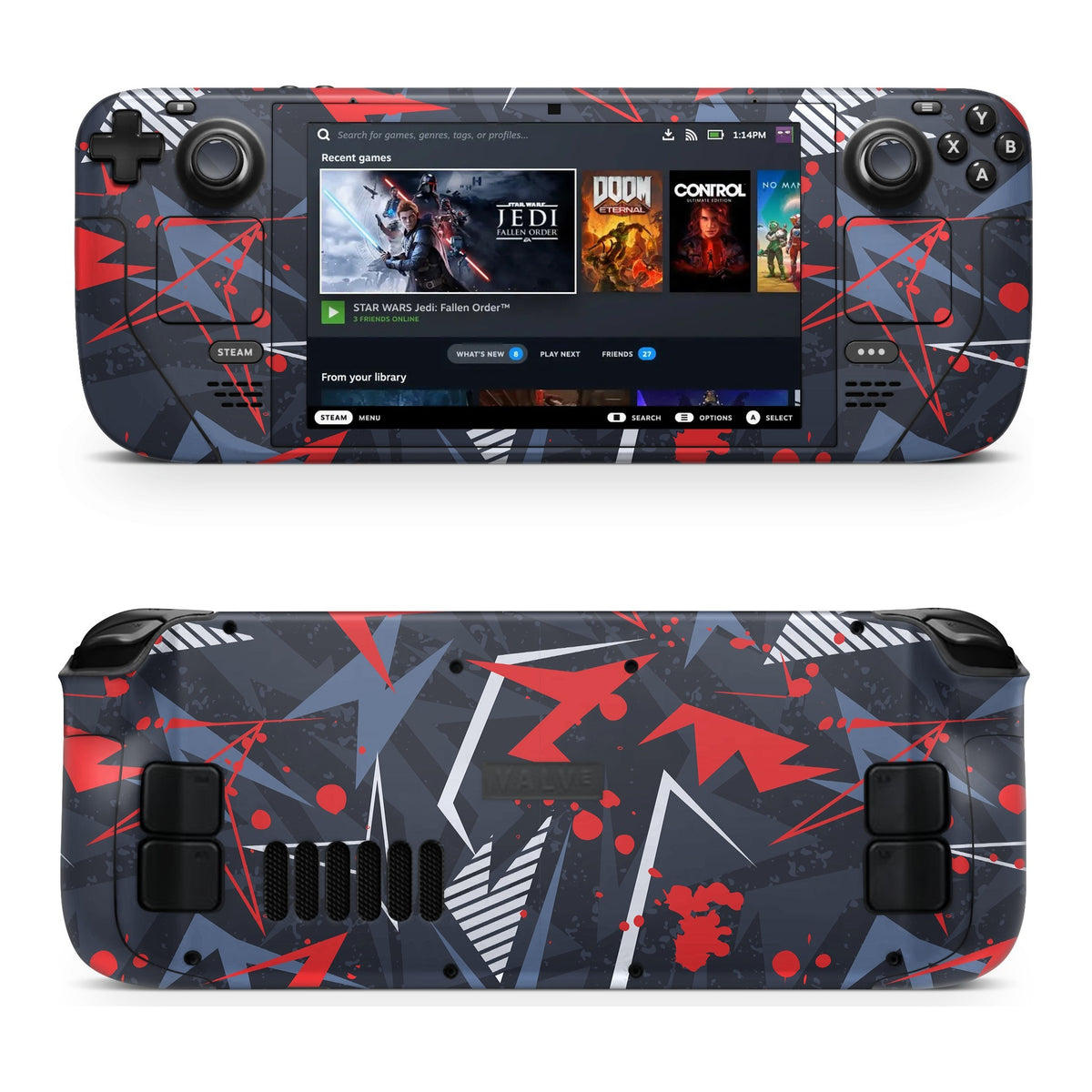 Abstraxx-R Steam Deck skin by Decalz