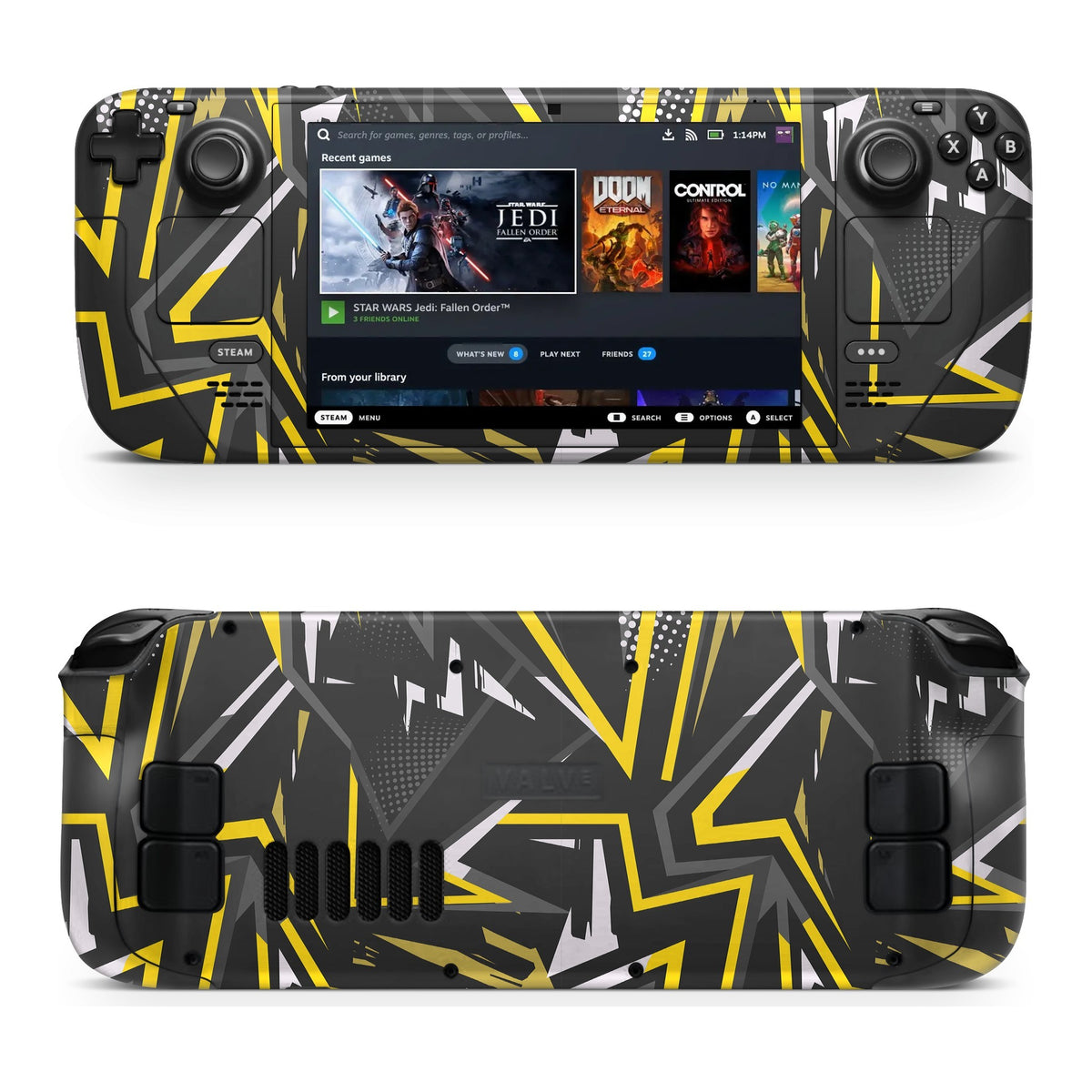 Abstraxx-Y Steam Deck skin by Decalz