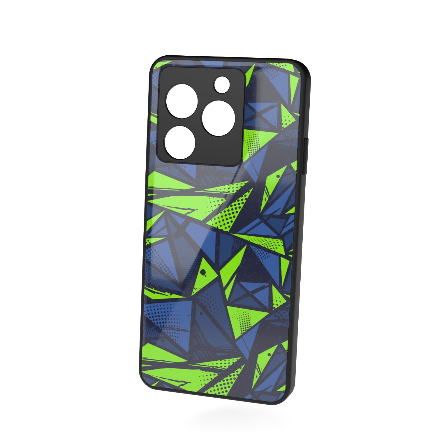 Abstraxx G printed metal phone case - floating back view