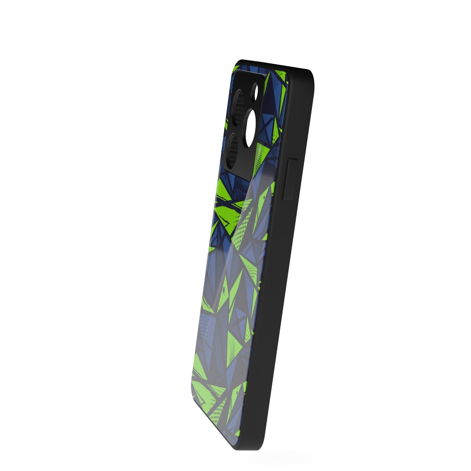 Abstraxx G printed metal phone case - side view
