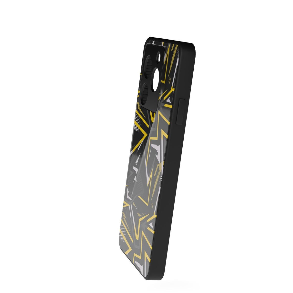 Abstraxx Y printed metal phone case - side view