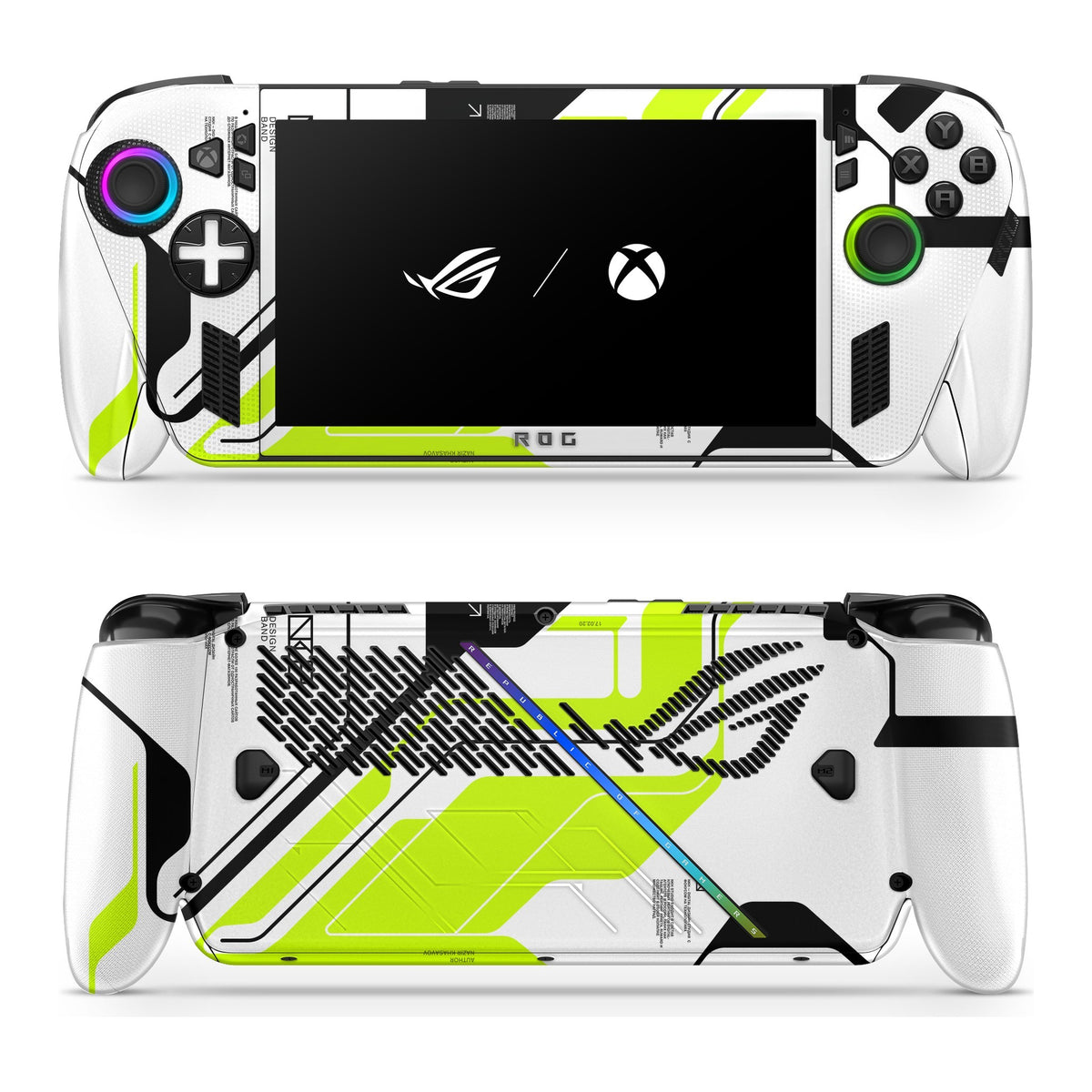 Acid Green Asus ROG Xbox Ally skin by Decalz