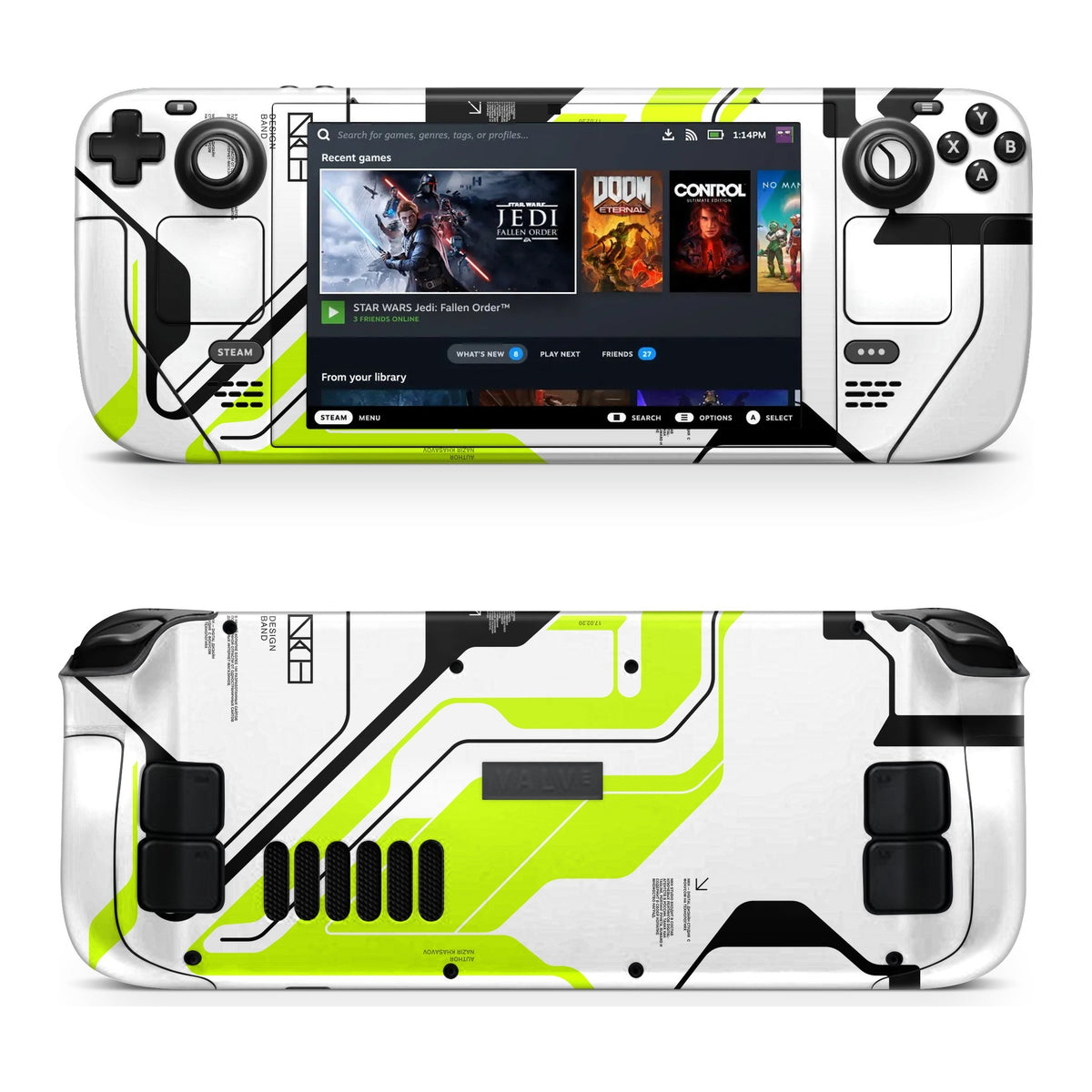 Acid Green Steam Deck skin by Decalz